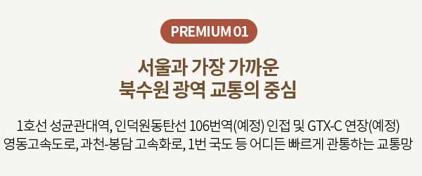 PREMIUM 01 서울과 가장 가까운 북수원 광역교통의 중심